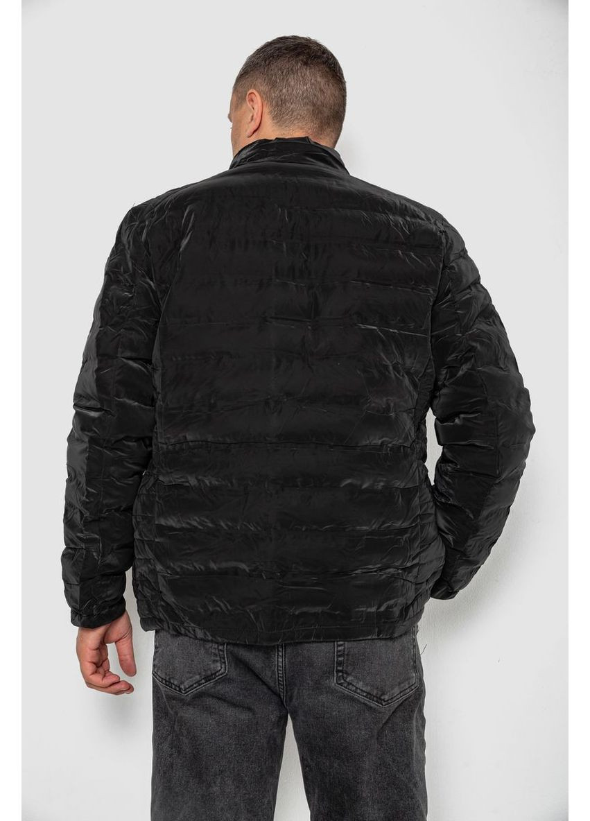 Чорна демісезонна куртка чоловіча демісезонна, колір сірий, 214r833к Ager