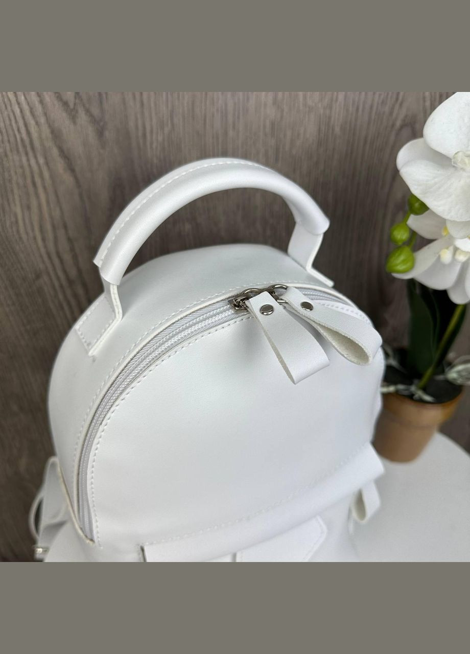 Жіночий міні рюкзак прогулянковий Білий No Brand (301082963)