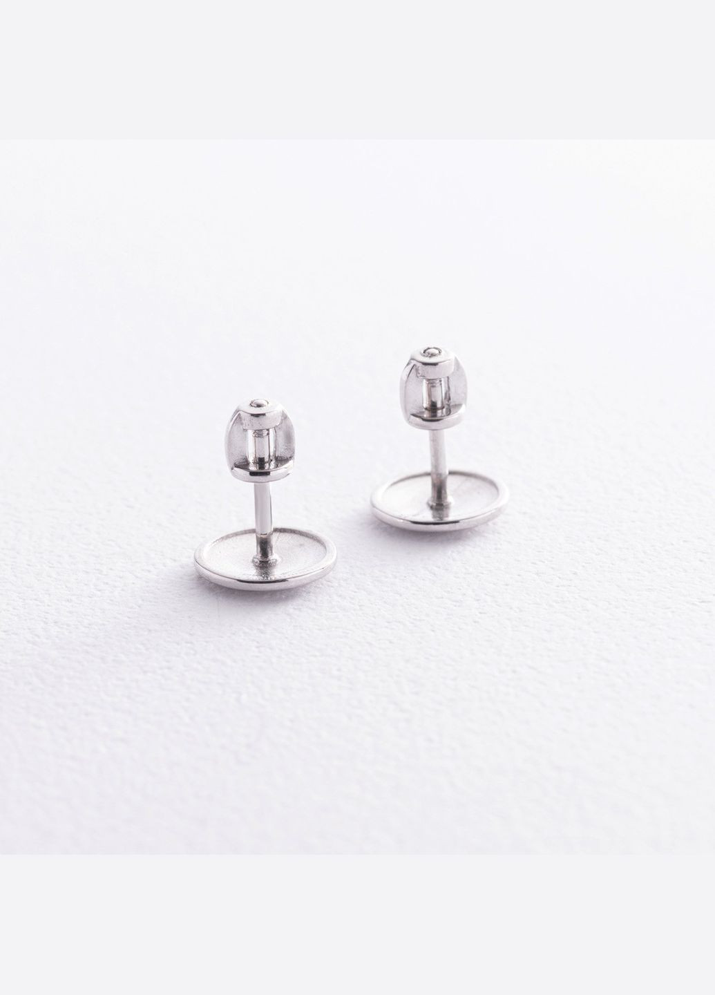 Срібні сережки - пусети Круг OR118110 Oniks (264392758)