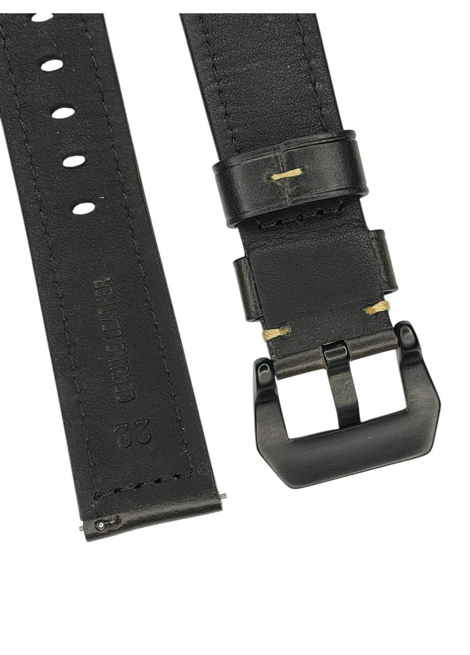 Кожаный ремешок F001 Black buckle для часов Xiaomi Redmi Watch 5 Active / 5 Lite – Dark Brown Primolux (334343786)