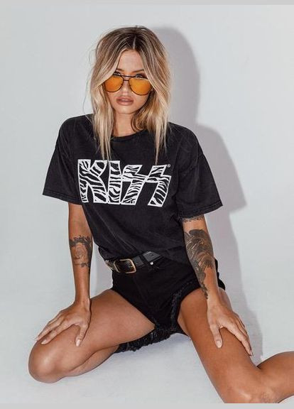 Футболка женская с принтом повседневная. No Brand - (341249769)