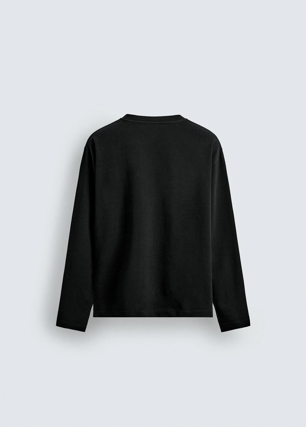 Черный демисезонный лонгслив Zara с рисунком