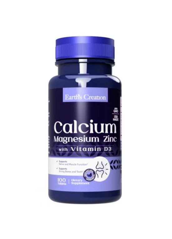 Кальцій Магній Цинк та Вітамін Д3 Calcium Magnesium Zinc 100 таб No Brand (359459622)