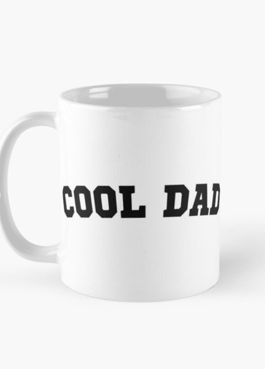 Чашка Керамічна кружка з принтом Cool Dad для батька Біла 330 мл Orca (317320376)