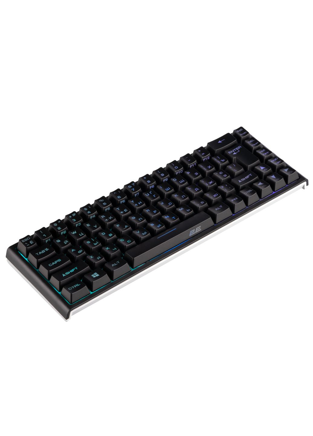 Клавіатура мембранна KG350 68key, USB-A, EN/UA/RU, RGB, 2E Gaming (362712770)