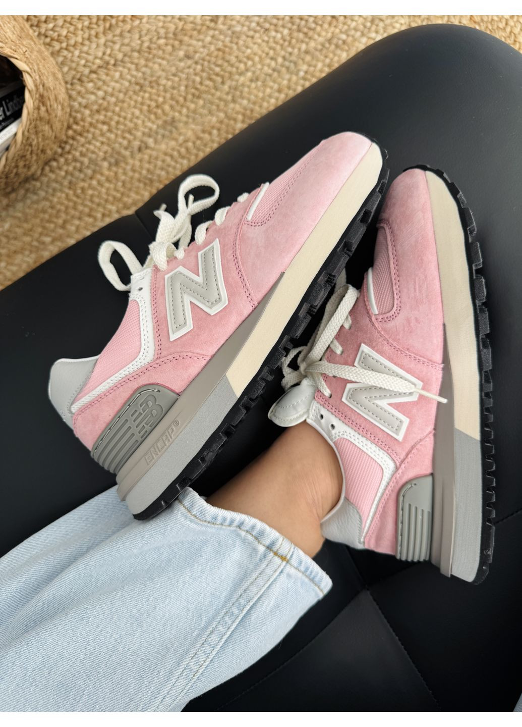 Кроссовки женские New Balance 574 Legacy Pink | Нью Беланс 574 розовые демисезоны (371276848)