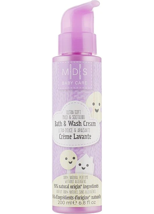 Органическая кремовый гель-пенка для купания новорожденных M|D|S Baby Care Bath & Wash Cream 200ml (830058-34726) Mades Cosmetics (368660669)