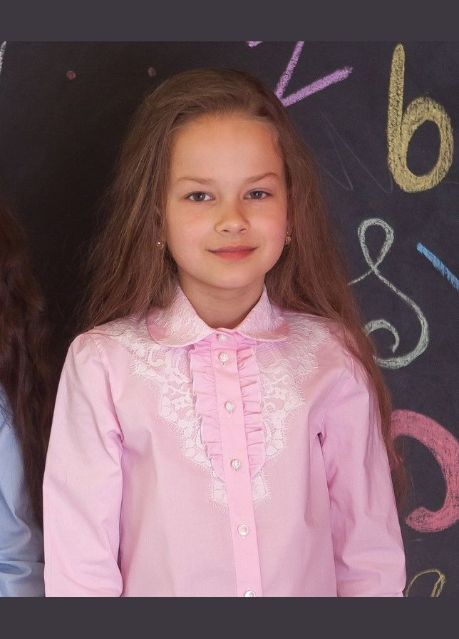 Розовая блузка Світ блуз демисезонная