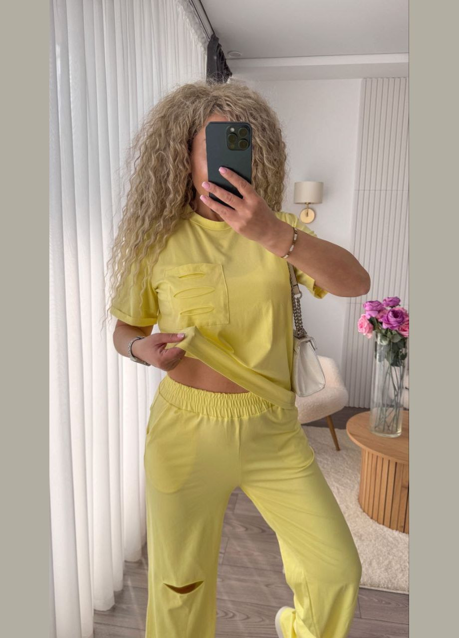 Костюм американський кулір,не кашлатиться,не парить,добре тягнеться,штани та футболка No Brand (329720917)