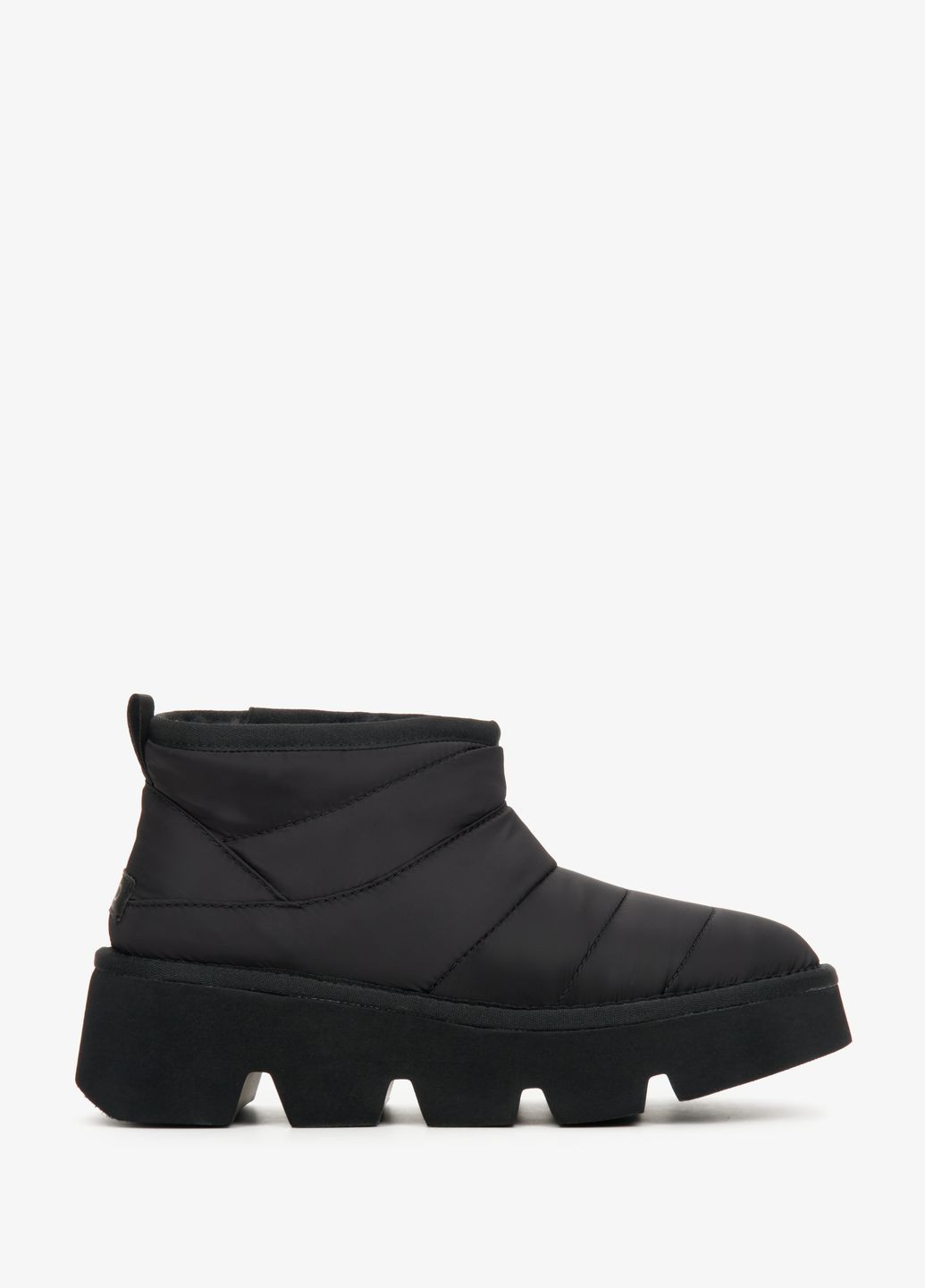 Черные дутики, цвет черный Estro