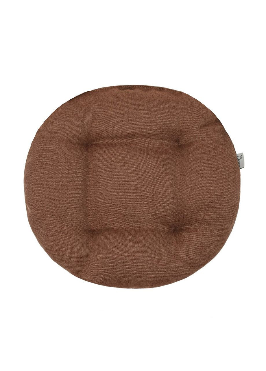 Подушка для стільця рогожка см коричневий No Brand (324828827)