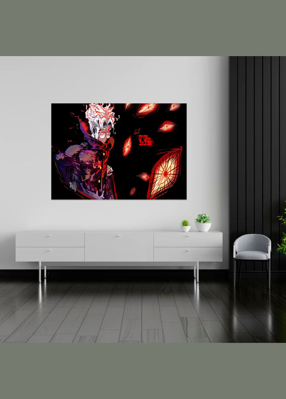 Плакат- на стену с оригинальным принтом аниме-манги Dandadan Дандадан "Okarun Окарун проклятые глаза" А0 Кавун постер (316209686)