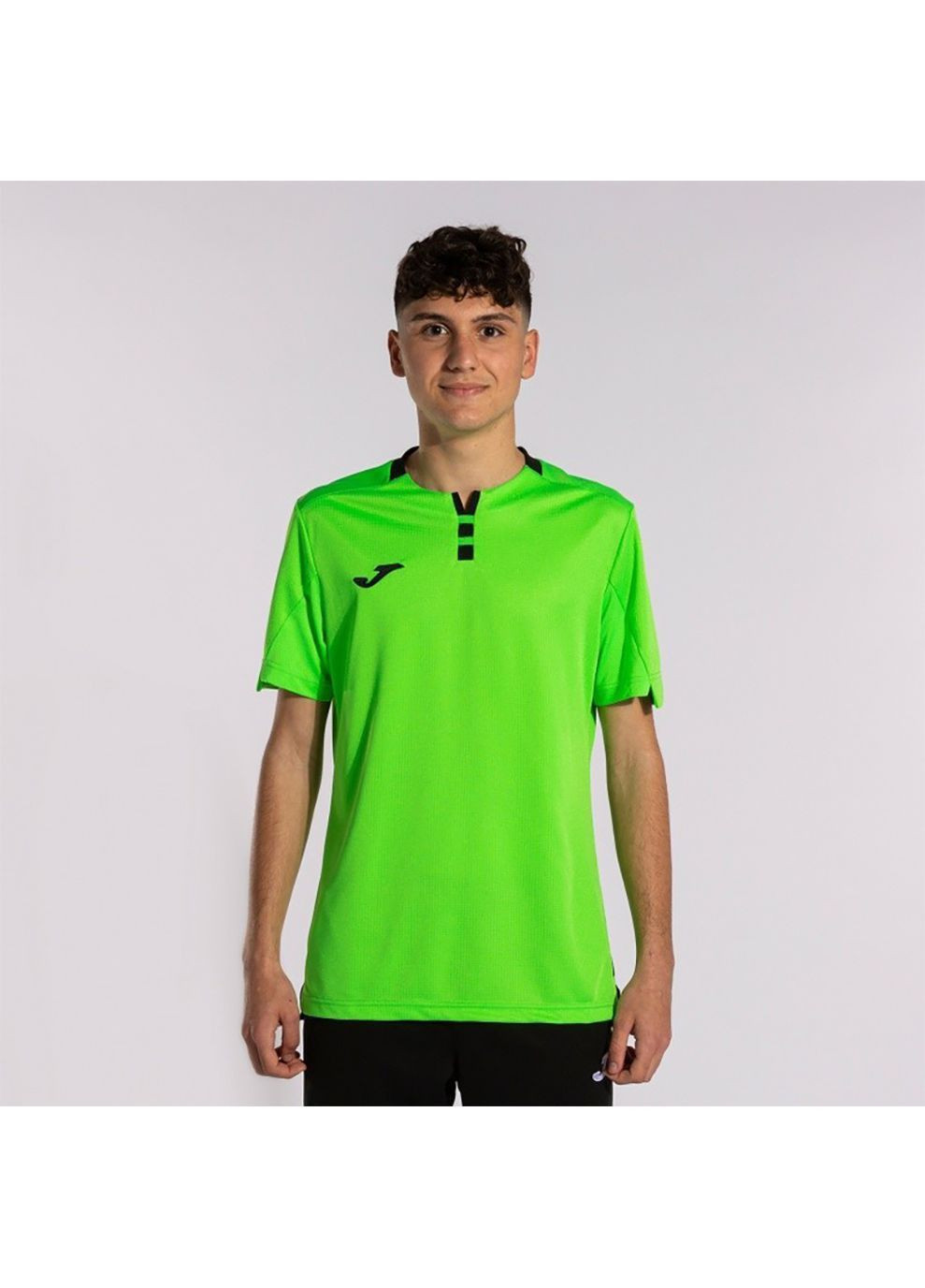 Комбінована футболка gold iv short sleeve t-shirt fluor green black зелений,чорний Joma