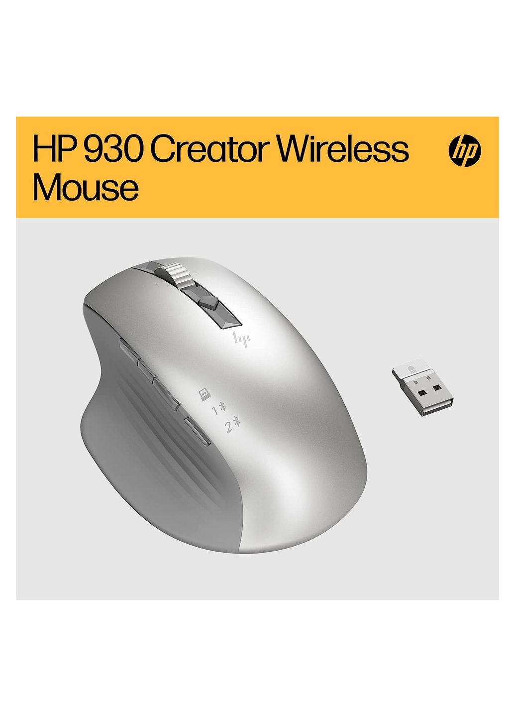Мишка (1D0K9AA) HP creator 930 wireless silver (268146073)