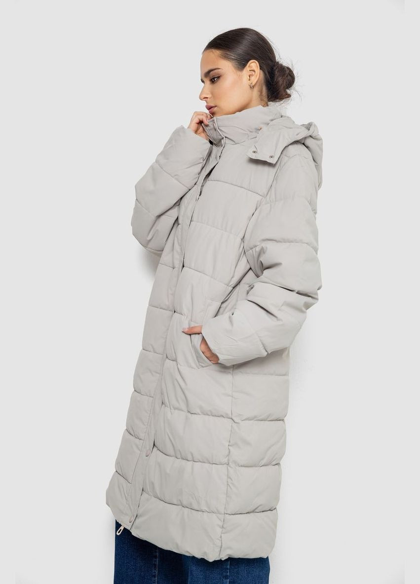 Оливкова зимня куртка жіноча подовжена батал Ager