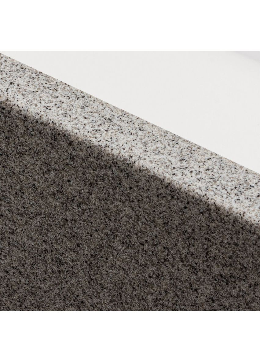 Гранитная мойка для кухни 4040 RUBA матовый серый Platinum (336938555)