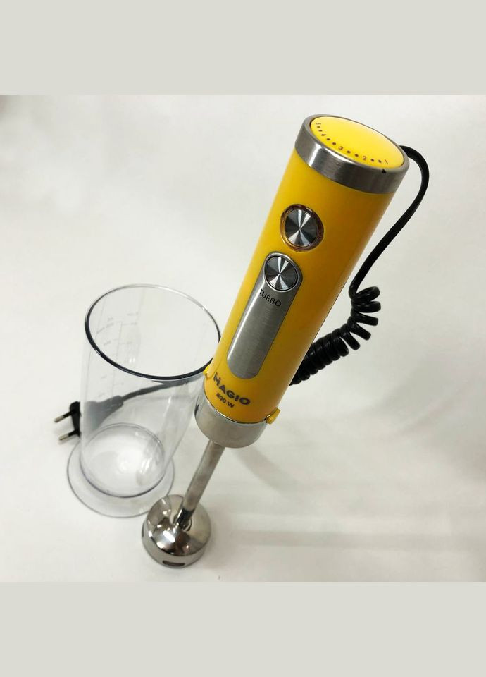 Блендер погружной MG-646 800 Вт, портативный блендер для смузи, мощный блендер Magio (364663899)