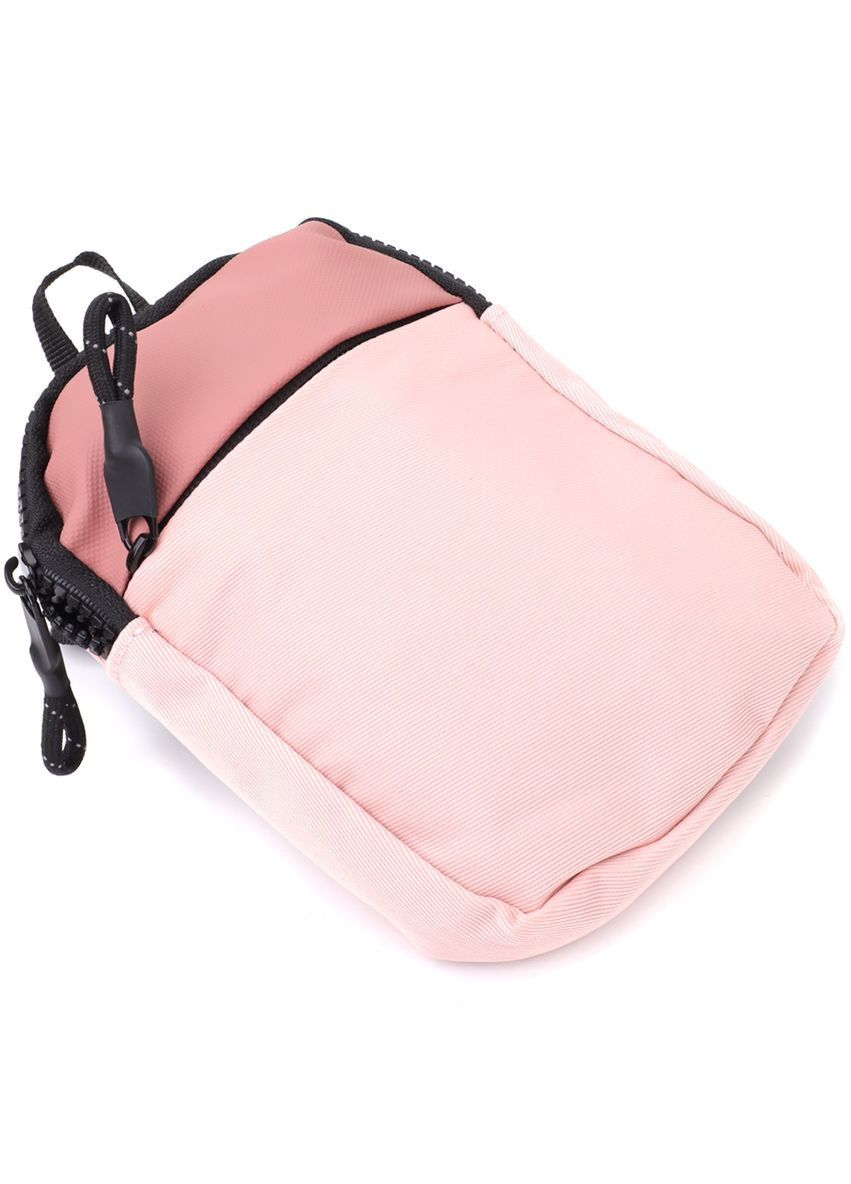 Жіноча слінг сумка для подорожей з якісного текстилю рожева sale_15154 Vintage (362418051)