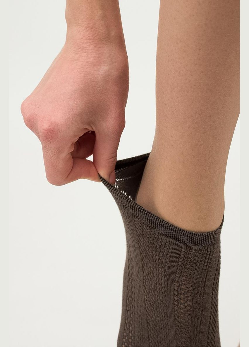 Коричневые носки женские Giulia однотонные (302297259)