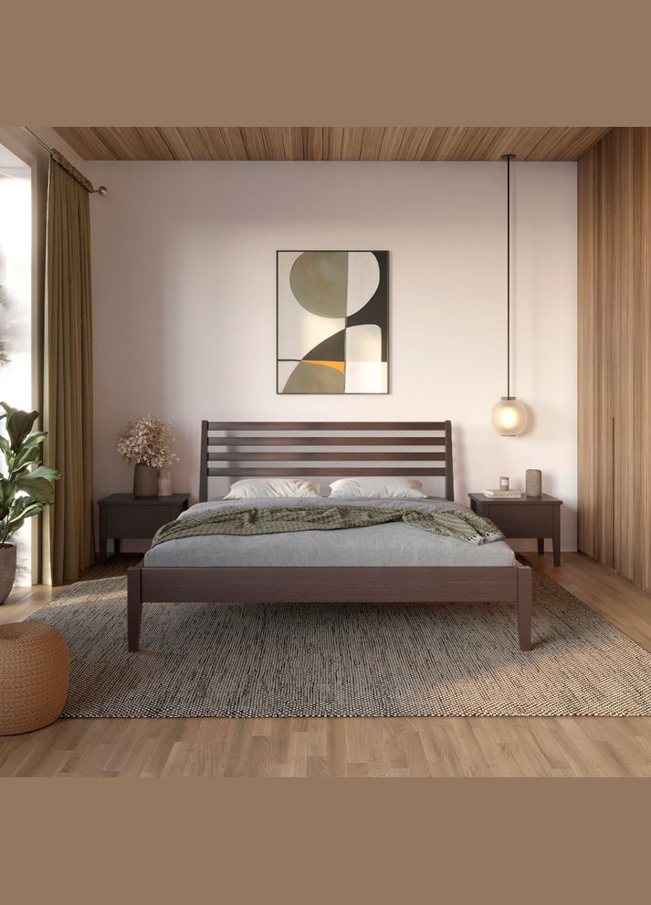 Односпальная кровать Челси Венге 90х200 см Mebigrand (366027678)