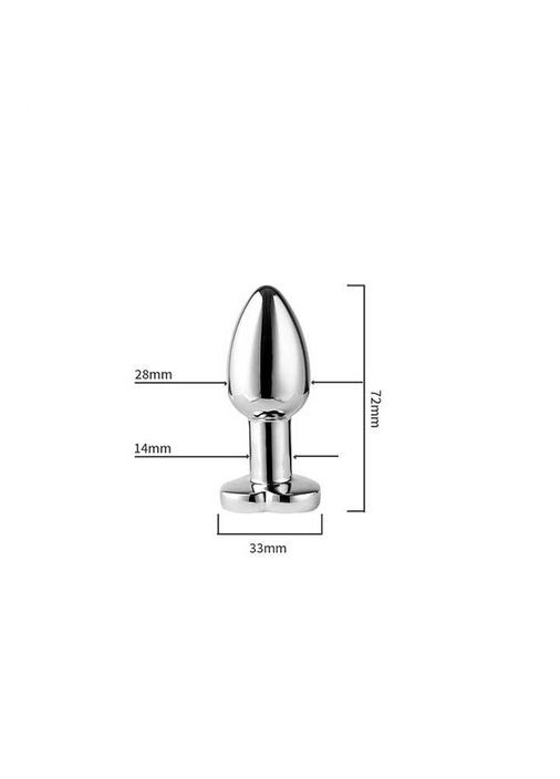 Стальная cветящаяся смарт анальная пробка Equinox USB с Д/У - 7,2*2,8 см – Анальные игрушки Magic Motion (370611768)