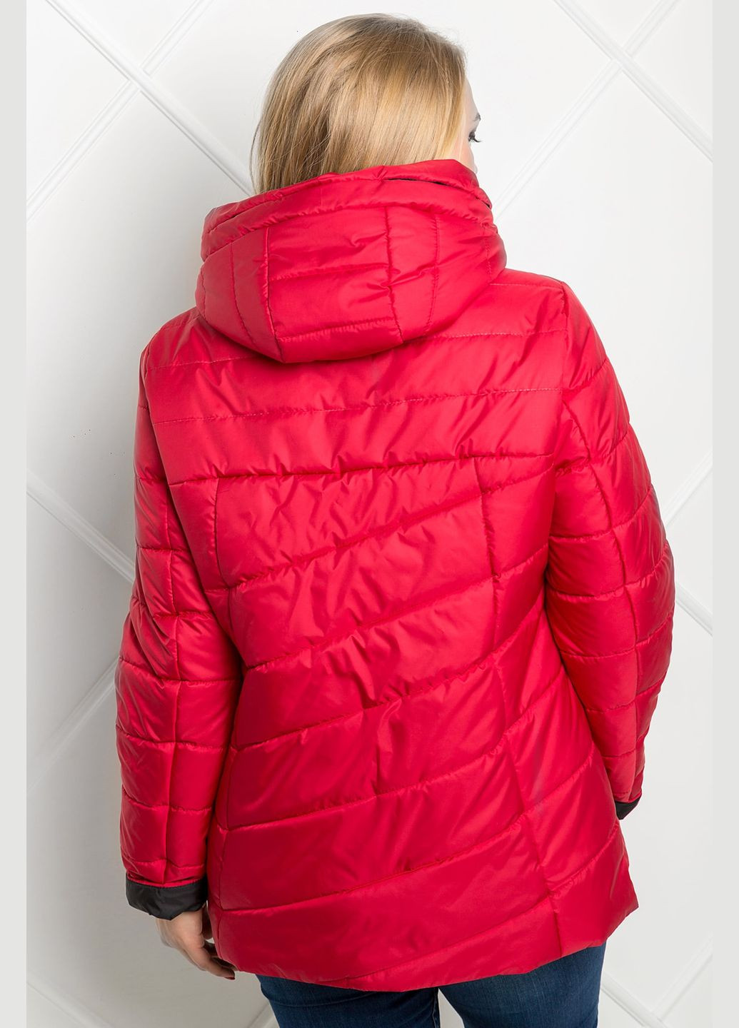 Красная демисезонная куртка аврора (01018-p-white52) MioRichi