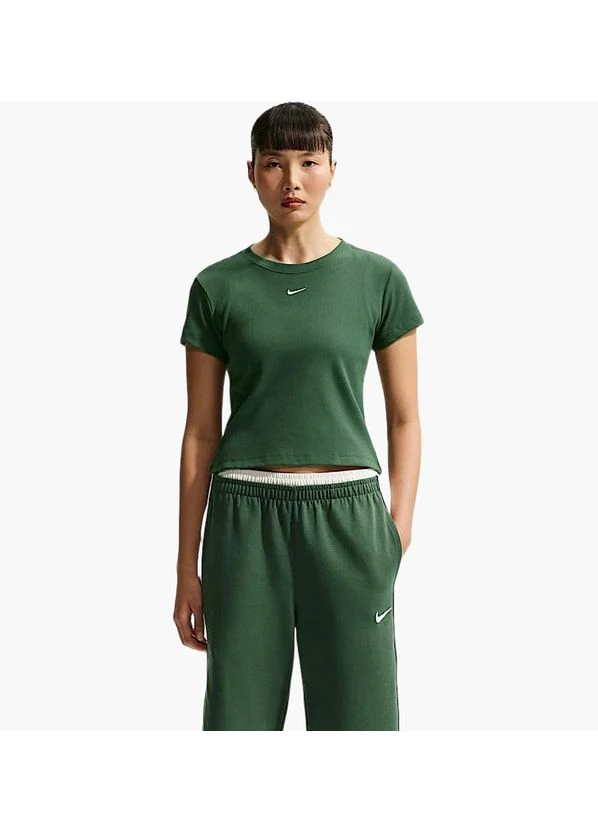 Футболка Sportswear Tight Ribbed Short-Sleeve Green HV4994-323 Nike - (399400627)