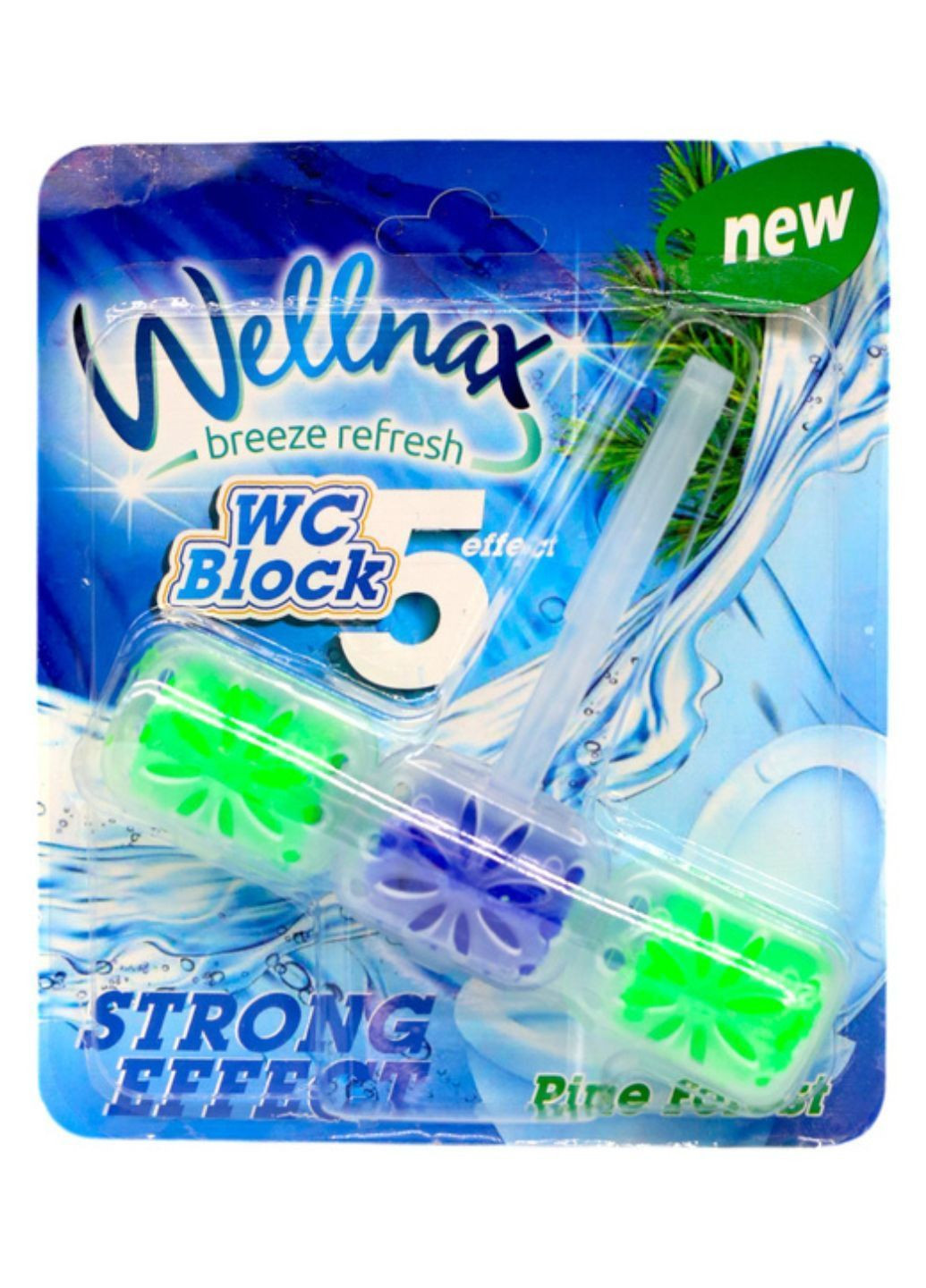 Туалетный блок Eco Сосна 1 шт 57 г Wellnax (366569881)