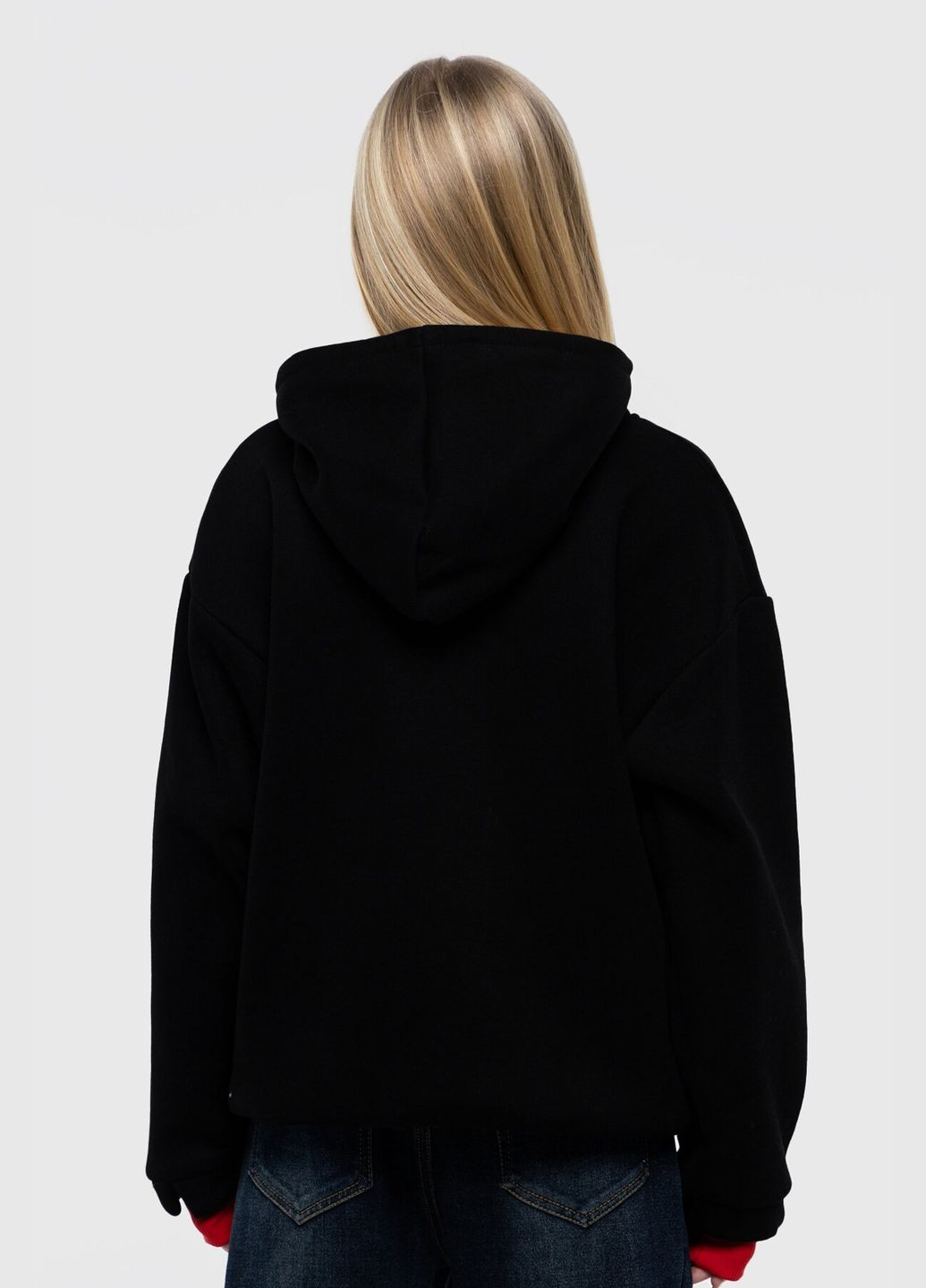 Худи с принтом для девочки 23092 146 см Черный (2000990106223W)(NY) shop (2000990106223) XZKAMI (357436434)