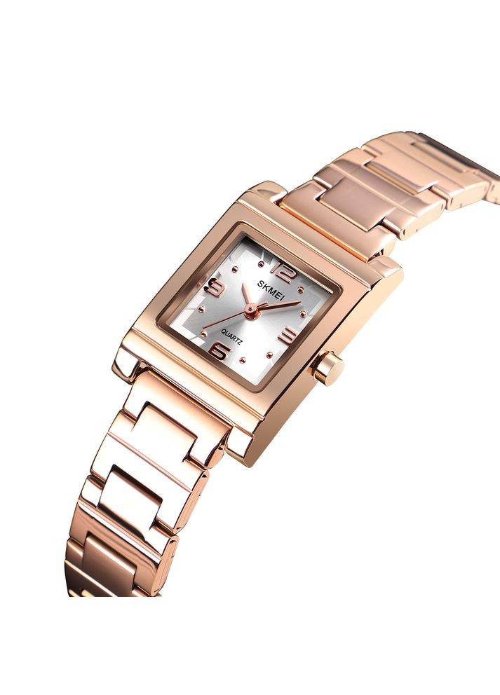Часы 1388RG Розовое золото женские кварцевые наручные часы с квадратным циферблатом стрелочные ProDobro (367265915)