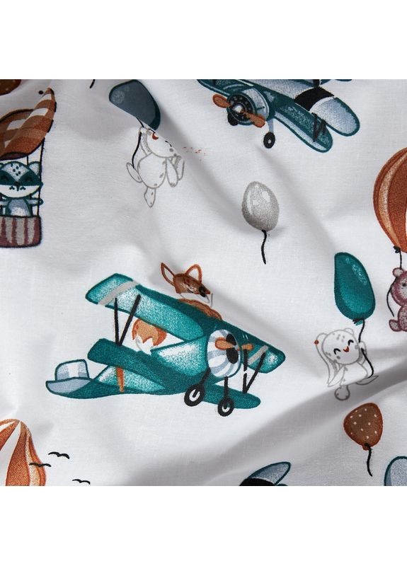 Комплект постільної білизни Бязь Gold Люкс «» Сімейний 160х220х2 наволочки 2х50х70 (MS-820006191) Moon&Star Cloud Adventures (356114432)