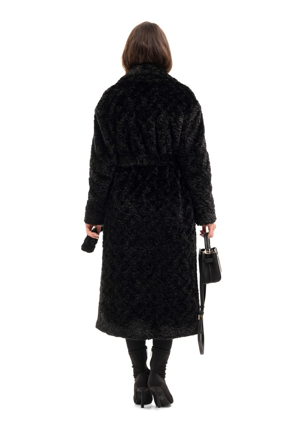 Шуба Мэдди черный д.в. (барашек) Emass (281330119)