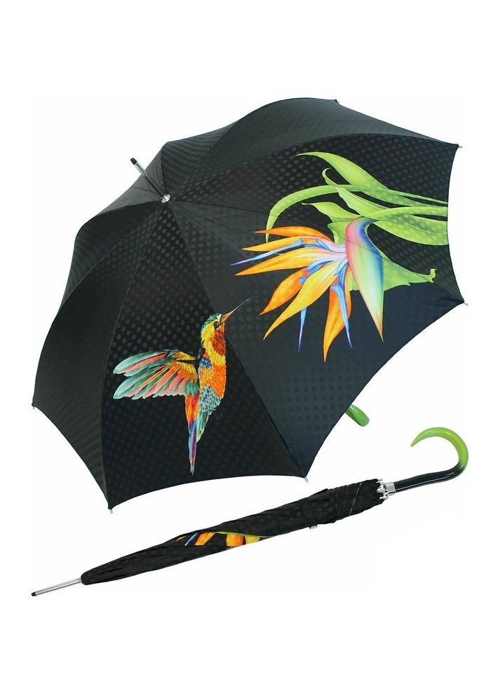 Чорна} парасолька напівавтомат зелений колібрі 12019/102/62 Doppler (316626214)