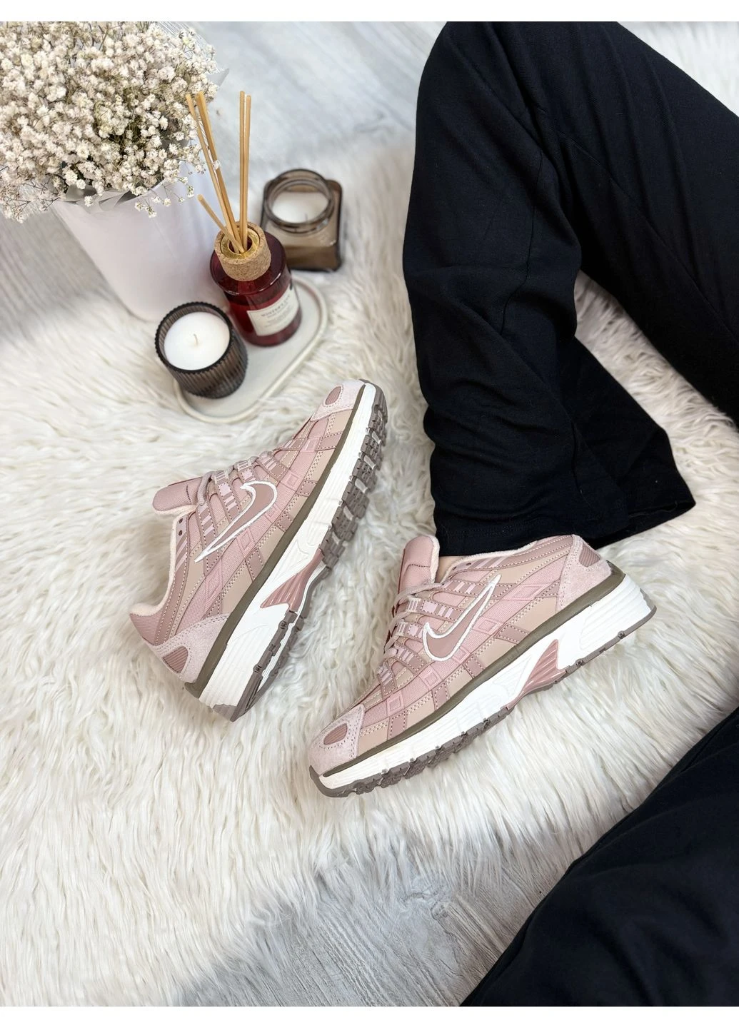Бежеві кросівки чоловічі nike p-6000 pibeige gore-tex найк п-6000 бежеві демісезон No Brand