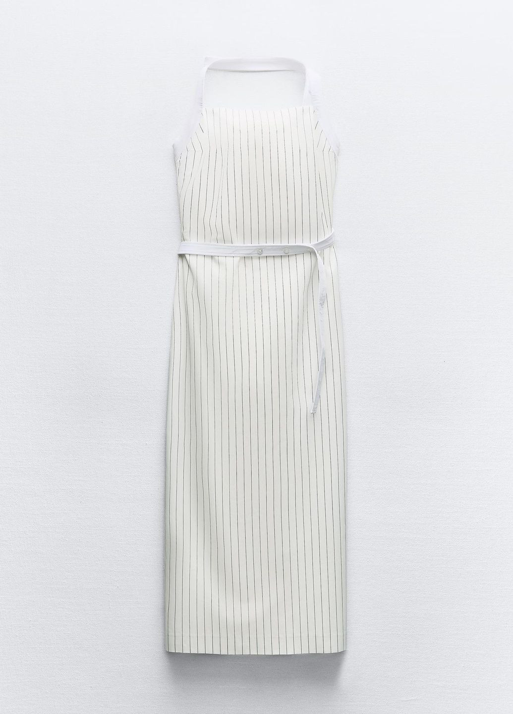 Білий святковий сукня Zara в смужку