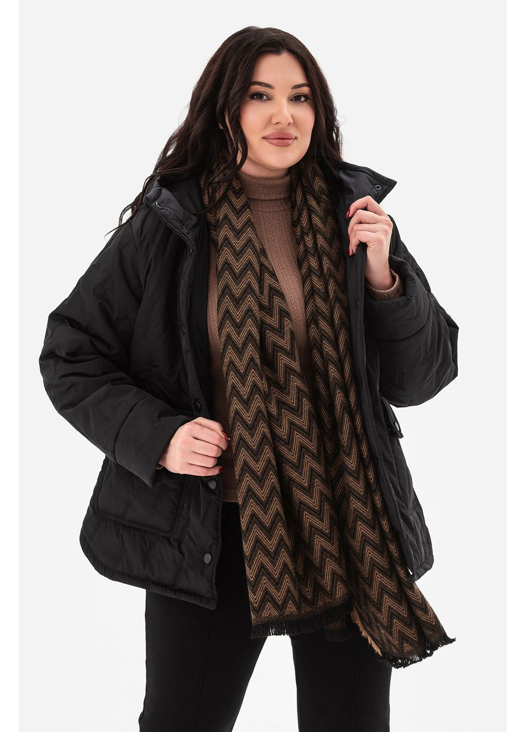 Чорна демісезонна куртка janett Garne