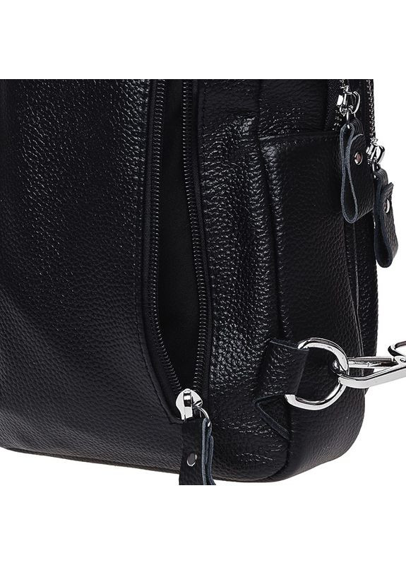 Мужской кожаный рюкзак через плечо K15055-black Keizer (311553126)