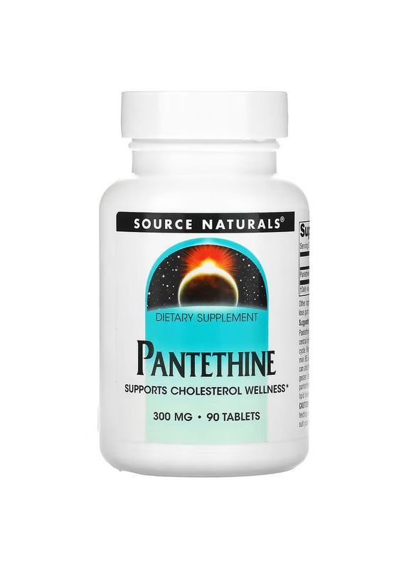 Витамины и минералы Pantethine 300 mg, 90 таблеток Source Naturals (322208339)