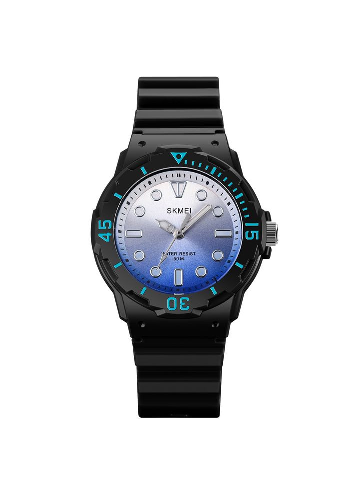 Часы 2012BKBU черные с синим для мальчиков спортивные кварцевые с водонепроницаемостью 50 м ProDobro (367264791)