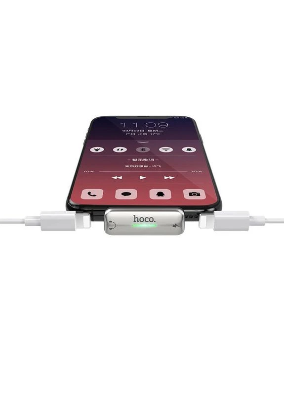 Adapter LS27 Dual 2in1 Lightning -> 2 Lightning Grey Hoco (271823276)
