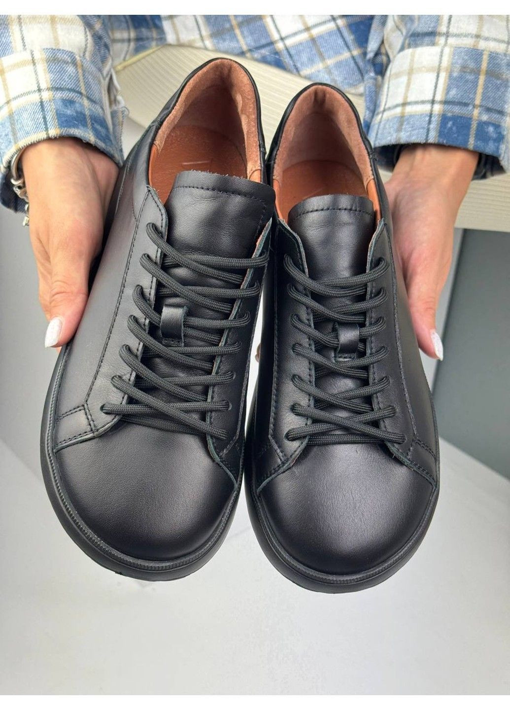 506 Анатомічні Кросівки Шкіряні Чорні No Brand чорні демісезони (373218823)