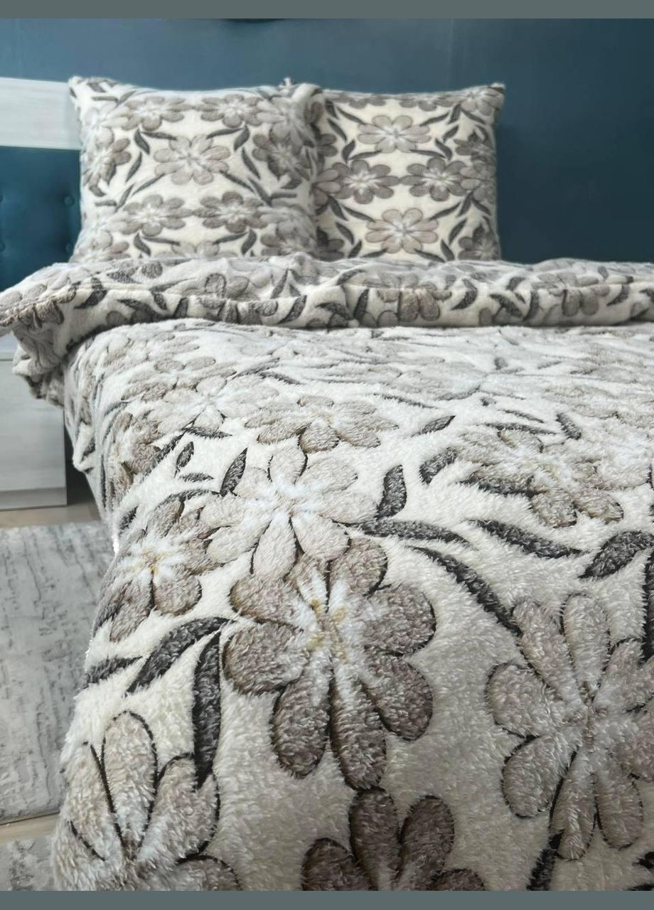 Постельный комплект цветы Полуторное наволочки 2х 70х70 (П4Кflis-003) No Brand (308754826)