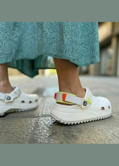 Салатовые крокс хайкер клог платформа clog Crocs