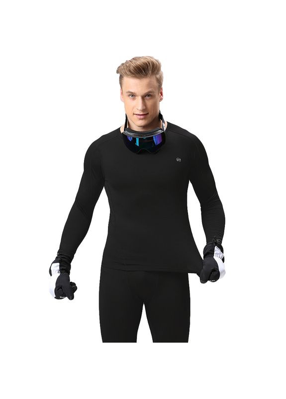 Термобелье мужское NYXT19JBYD-1 Black XL холодостойкое спортивное ветрозащитное с рукавами Xintown (326806955)