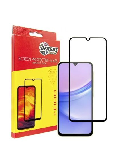 Чехол для мобильного телефона Kit for Samsung Galaxy A25 5G case + glass (Black) (DG-KM-65) DENGOS Kit for Samsung Galaxy A25 5G case + glass (Black) (364549475)