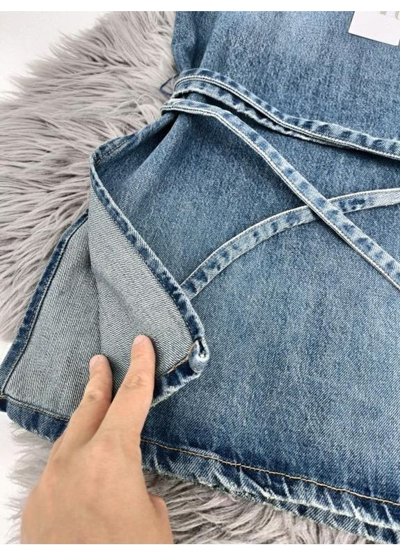 Джинсовый топ trf с куличом Zara (341530945)