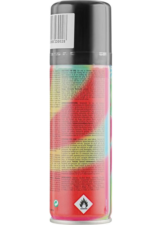 Кольоровий спрей для волосся "Metall", чорний - Comair Coloured Hair Spray 125ml (298437-81486) Sibel (368641121)