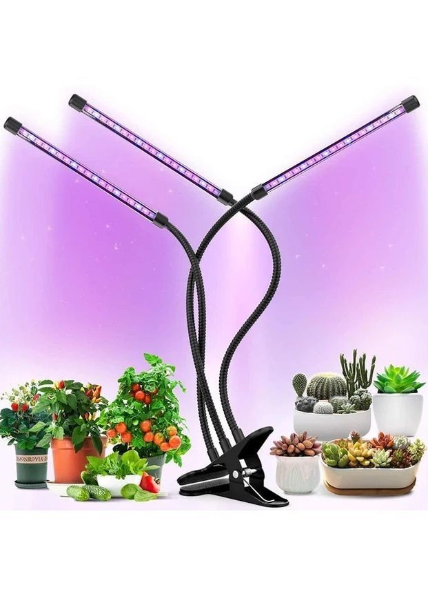 Светодиодная фитолампа для домашних растений, 3 гибких луча. No Brand - (370393348)
