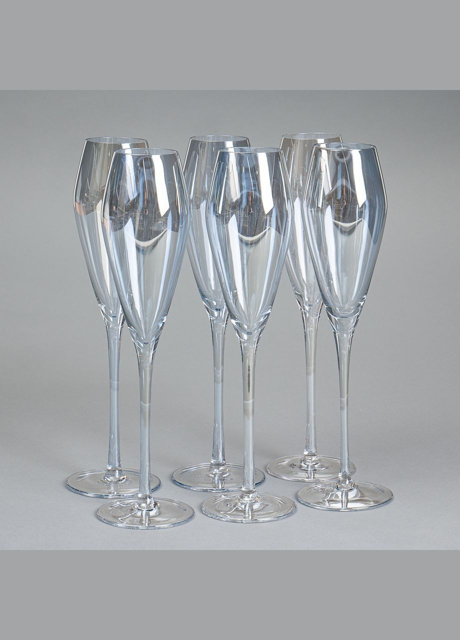 Набор бокалов для шампанского "Кианит" 6 шт 18434-011 Veronese (346534531)