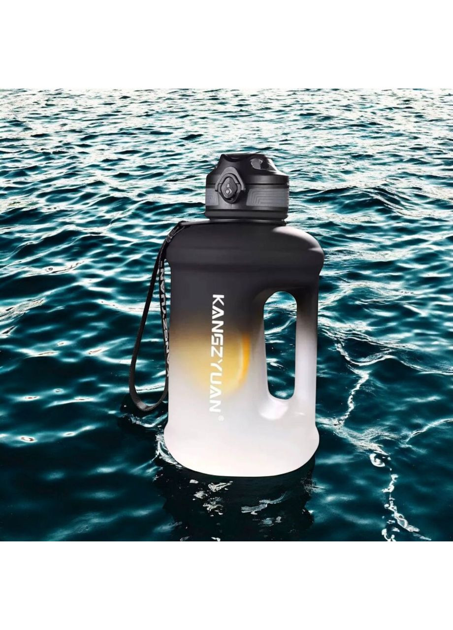 Екологічна чорна матова тританова пляшка KANGZYUAN 1800 мл для води No Brand (314709898)
